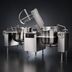 Thumbnail image #3 for Crown DLTM-80-2 Twin 80 Gallon Direct Steam Tilting Mixer Kettle