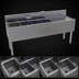 Thumbnail image #3 for Glastender FSA-72L-S 72-Inch Four-Compartment Stainless Steel Underbar Sink Unit with Right Drainboard