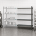 Thumbnail image #3 for Cambro Camshelving Basics Plus 24 x 54 x 84 Inch 4-Tier Vented Polymer Add-On Shelving Unit, Brushed Graphite
