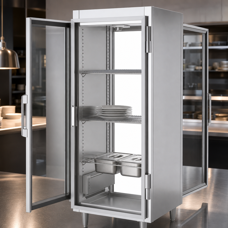 Product image #3 for Victory UltraSpec Pass-Thru Glass Door Warming Cabinet, 1-Section, Standard Depth