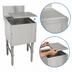 Thumbnail image #3 for Advance Tabco Prestige Free-Standing Underbar Drainboard with Removable Perforated Top, 24 Inch Wide x 25 Inch Deep