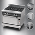 Thumbnail image #3 for Vulcan VWT36C V Series 36-Inch Heavy Duty Gas Work Top Range with Convection Oven Base