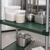 Thumbnail image #3 for Eagle Group Quik-Set 36 Inch x 18 Inch Flat Solid Shelf, 16 Gauge Galvanized Steel, Green Epoxy Finish
