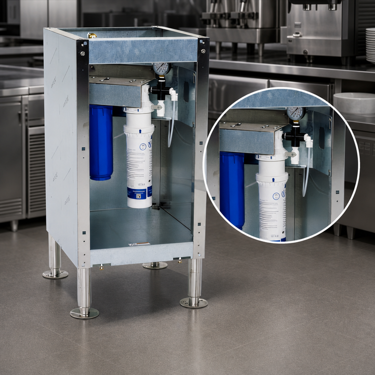 Product image #3 for Follett 12CI Series Ice and Water Dispenser Freestanding Base Stand with High Capacity Carbon Filter System