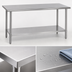 Thumbnail image #3 for Duke 30 x 30 Inch Stainless Steel Corner Work Table with Undershelf