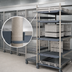 Thumbnail image #3 for Metro TOP-TRACK MetroMax Top-Track Stationary Intermediate Unit Kit, 18W x 86H, Polymer Posts