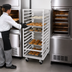 Thumbnail image #3 for Channel Manufacturing Double Section Side-Loading No Lift Aluminum Oven Rack, 30-Pan Capacity