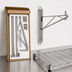 Thumbnail image #3 for Eagle Valu-Gard Prepackaged Adjustable Post Wire Wall Mount End Unit for 14-Inch Shelves