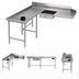 Thumbnail image #3 for Eagle Group Left-Hand Island Soiled Dishtable with Pre-Rinse Sink, 72 Inch Machine-to-Corner