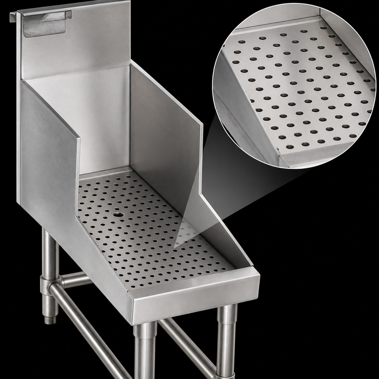 Product image #3 for Spec-Bar 18-Inch x 24-Inch Recessed Workboard with Perforated Insert and Drain