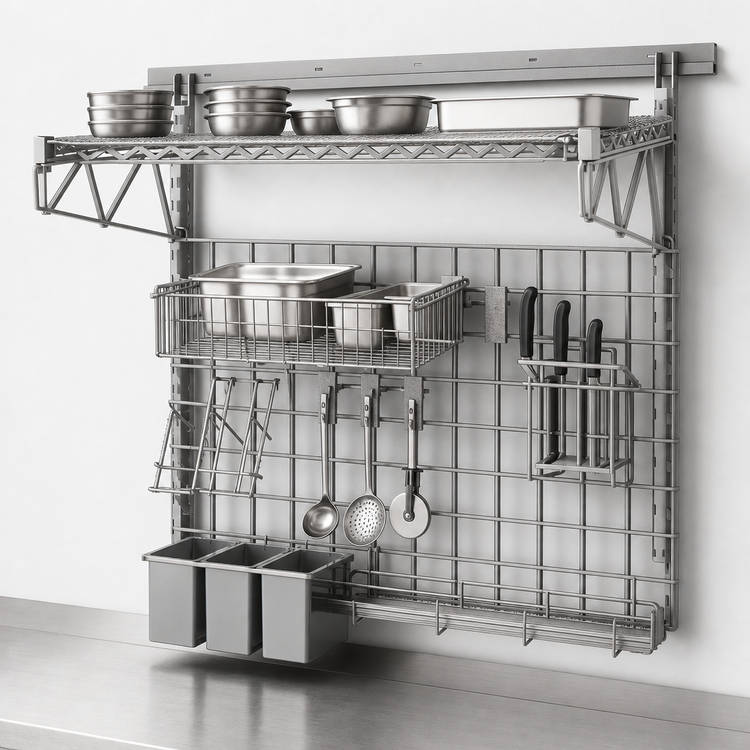 Product image #4 for Metro SmartWall 36-Inch Wall-Mounted Pizza Prep Station Starter Unit