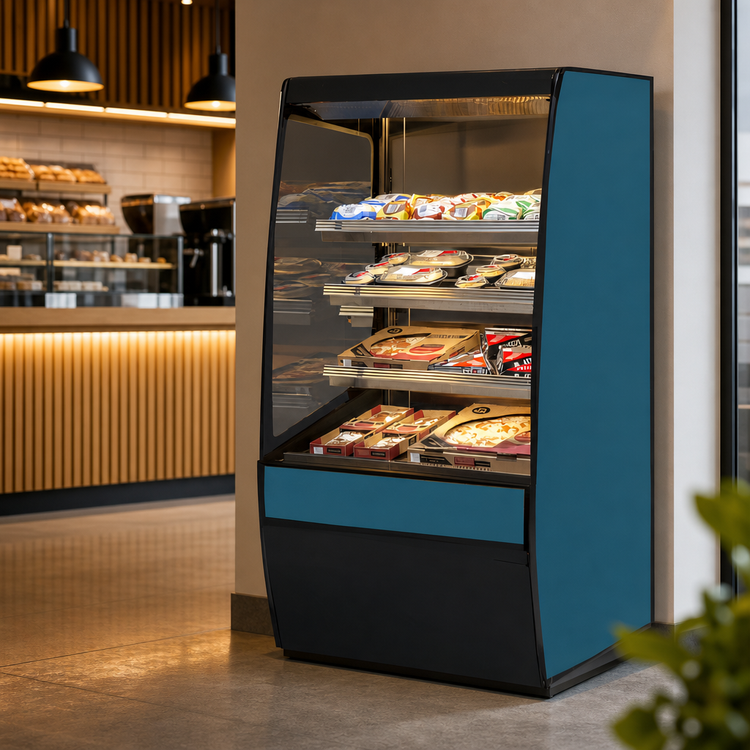 Product image #3 for Federal Industries Vision Series Non-Refrigerated Self-Serve High Profile Open-Air Merchandiser with Curved Ends