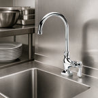 Thumbnail image #3 for Krowne Royal Series 16-203L Single Pantry Deck-Mount Faucet, 6-Inch Gooseneck Spout, Low Lead, Ceramic Valves