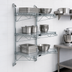 Thumbnail image #3 for Quantum Cantilever Wall-Mount Starter Shelving Unit with 3 Wire Shelves