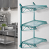Thumbnail image #3 for Quantum Wall-Mount Cantilever Starter Shelving Unit with 3 Wire Shelves