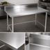 Thumbnail image #3 for Stallion 48-Inch x 30-Inch 16-Gauge 300 Series Stainless Steel Work Table with 5-Inch Backsplash