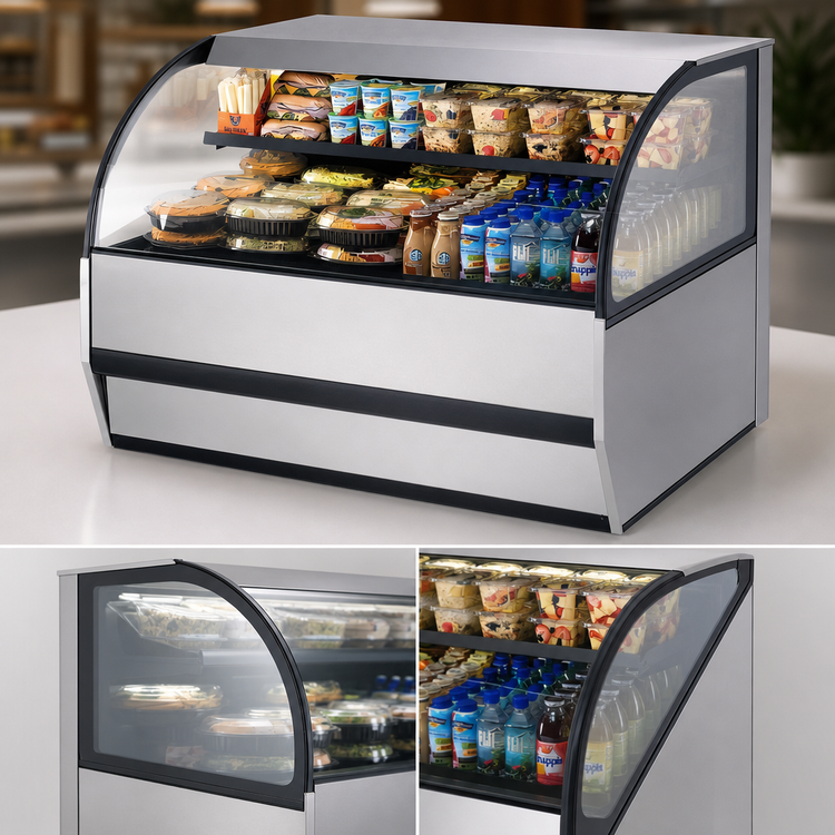 Product image #3 for Federal Industries Slim-Line UCRSL3633C Undercounter Curved-End Refrigerated Self-Serve Merchandiser