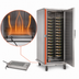 Thumbnail image #3 for Classic Carter Mobile Heated Banquet Holding Cabinet, Single Door, Stainless Steel, 80 Covered Plates