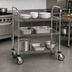Thumbnail image #3 for Metro Super Erecta 3-Shelf Heavy Duty Chrome-Plated Utility Cart, 36 x 21 x 39 Inches