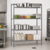 Thumbnail image #3 for Eagle Red-i-Pak 4-Tier Wire Shelving Unit, 60W x 24D x 63H, Stationary, Pewter Gray Epoxy Finish
