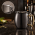 Thumbnail image #3 for American Metalcraft 16 oz Moscow Mule Mug with Brass Handle and Black Satin Finish