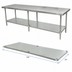 Thumbnail image #3 for Advance Tabco Galvanized Steel Work Table Undershelf for 144-Inch W x 36-Inch D Tables