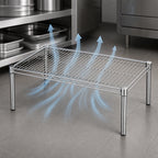 Thumbnail image #3 for Metro Super Erecta P2136NC Chrome-Plated Open-Wire Dunnage Rack Platform, 36 x 21 x 14-1/2 Inches, 250 lb Capacity