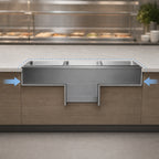 Thumbnail image #3 for Delfield N8146NBP Narrow Self-Contained Refrigerated Drop-In Cold Pan, 2 Full-Size Pans, 46-3/4 in W