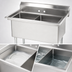Thumbnail image #3 for Advance Tabco Special Value Series 2-Compartment Fabricated Sink, 16