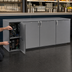 Thumbnail image #3 for Glastender C1FL84 84-Inch Front-Serviced Low-Profile Three-Section Solid Door Back Bar Cooler