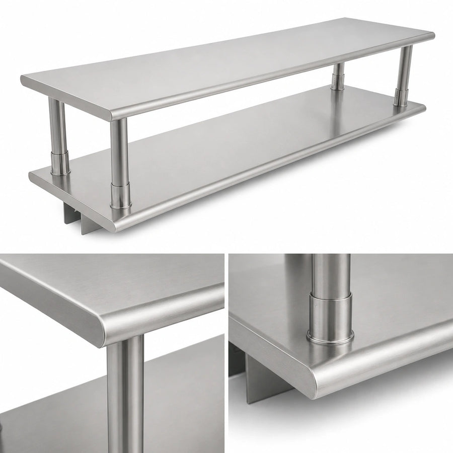 Rolled-Edge Shelf and Overshelf