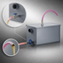 Thumbnail image #3 for Dormont WD-35-A Semi-Automatic Draw-Off Grease Interceptor, 35 GPM, 70 lb Capacity, 3-Inch Threaded Connections