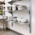 Thumbnail image #3 for Eagle Group 72-Inch NSF Wall-Mounted Cantilevered Shelving Standard Upright, Aluminum