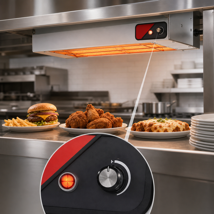 Product image #3 for Nemco 48-Inch Single Unlighted Infrared Strip Heater with Infinite Temperature Control and Cord & Plug