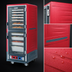 Thumbnail image #3 for Metro C5 3 Series Mobile Full Height Heated Holding Cabinet with Dutch Clear Polycarbonate Doors and Universal Wire Slides