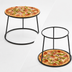 Thumbnail image #3 for American Metalcraft Large Round Reversible Pizza Pan Rack Stand, Black Rubber-Coated Steel