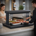 Thumbnail image #3 for Hatco Glo-Ray® 30-Inch Countertop Pass-Through Buffet Warmer with Heated Base and Double Acrylic Sneeze Guards