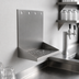 Thumbnail image #3 for 16-Inch Wall-Mount Stainless Steel Drip Tray Trough with Integral Glass Rinser
