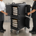 Thumbnail image #3 for Cateraide Insulated Double-End Load Food Pan Carrier, Black, Holds 16 Pan Combinations