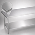 Thumbnail image #3 for Duke Manufacturing 72-Inch x 30-Inch Stainless Steel Work Table with Undershelf, Flat Top