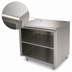 Thumbnail image #3 for Advance Tabco 108-Inch Open Front Cabinet Base Underbar Work Table with Mid-Shelf and 14 Gauge 304 Stainless Steel Top