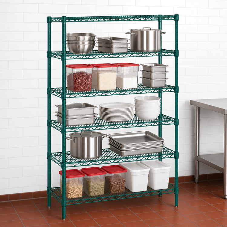 Product image #3 for Quantum 36"W x 14"D x 54"H Wire Shelving Starter Kit with 5 Shelves