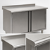 Thumbnail image #3 for Spec-Master UCBH30120SE Enclosed Stainless Steel Work Table (Cabinet Base) - 120 in W x 30 in D, 14-Gauge 304 Stainless Top