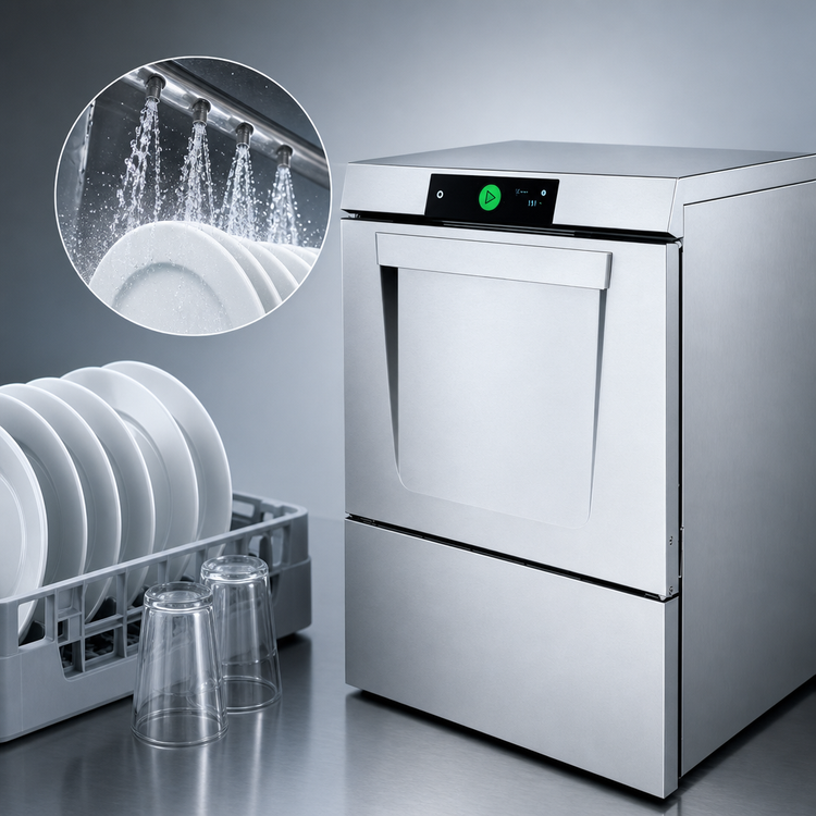 Product image #3 for Hobart LXNH-6 High-Temperature Sanitizing Undercounter Dishwasher, 220-240V, 50 Hz, 1-Phase