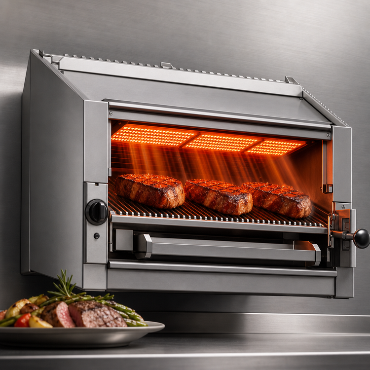 Product image #3 for Bistro 36-Inch Wall-Mount Gas Salamander Broiler with Infrared Burners