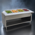 Thumbnail image #3 for Advance Tabco Triumph (Supreme) Ice Cooled Serving Counter, 4-Pan Capacity, Open Rear Base
