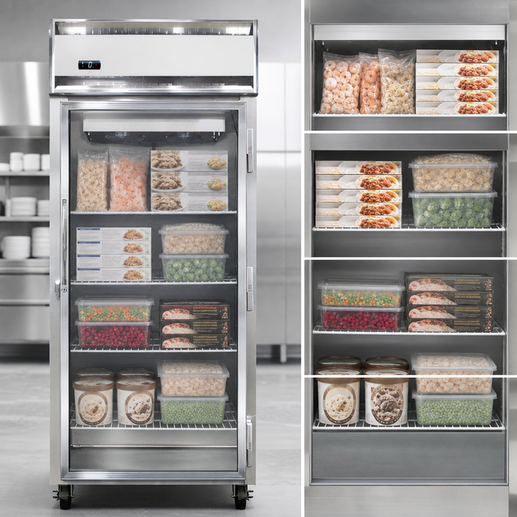 Product image #3 for Continental Refrigerator 1FXNGD One-Section Extra-Wide Display Reach-in Freezer with Glass Door