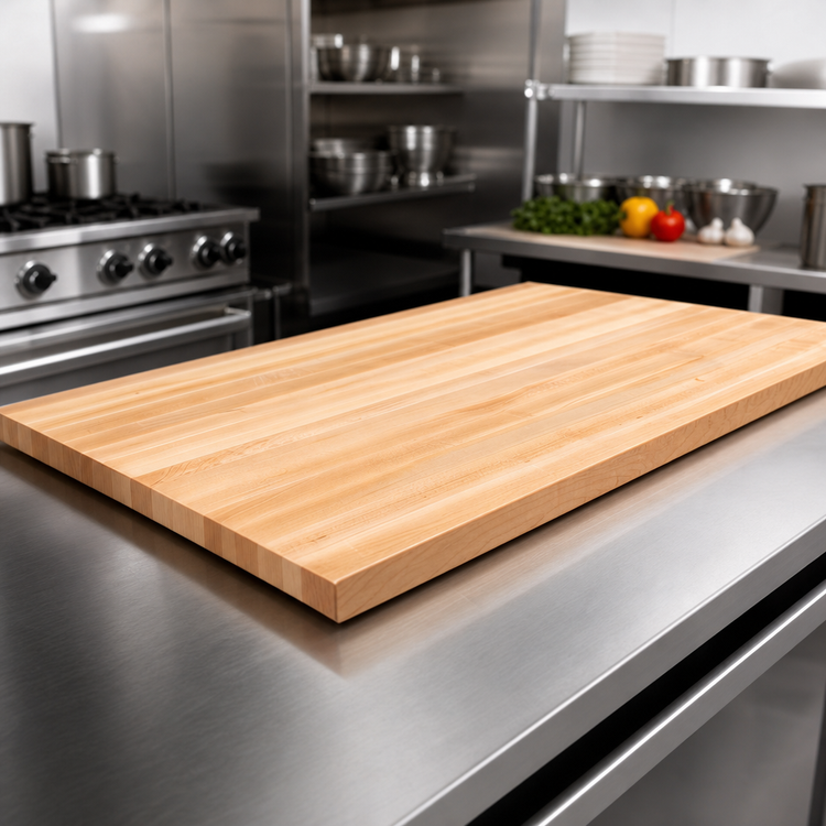 Product image #3 for John Boos Boos Block 96-Inch x 42-Inch x 3-Inch Edge Grain Northern Hard Rock Maple Kitchen Countertop, Penetrating Oil Finish