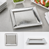 Thumbnail image #3 for American Metalcraft 14-Inch Square Hammered Stainless Steel Serving Tray