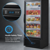 Thumbnail image #3 for True 1-Section Glass Door Freezer Merchandiser with Health Safety Timer, Triple-Pane Hinged Door, -10°F